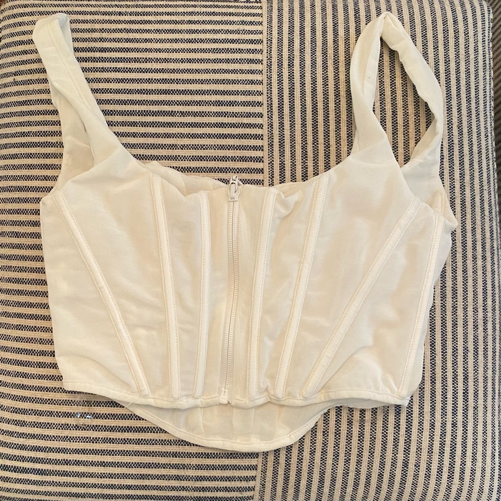Worn once House of CB structured corset crop tank.